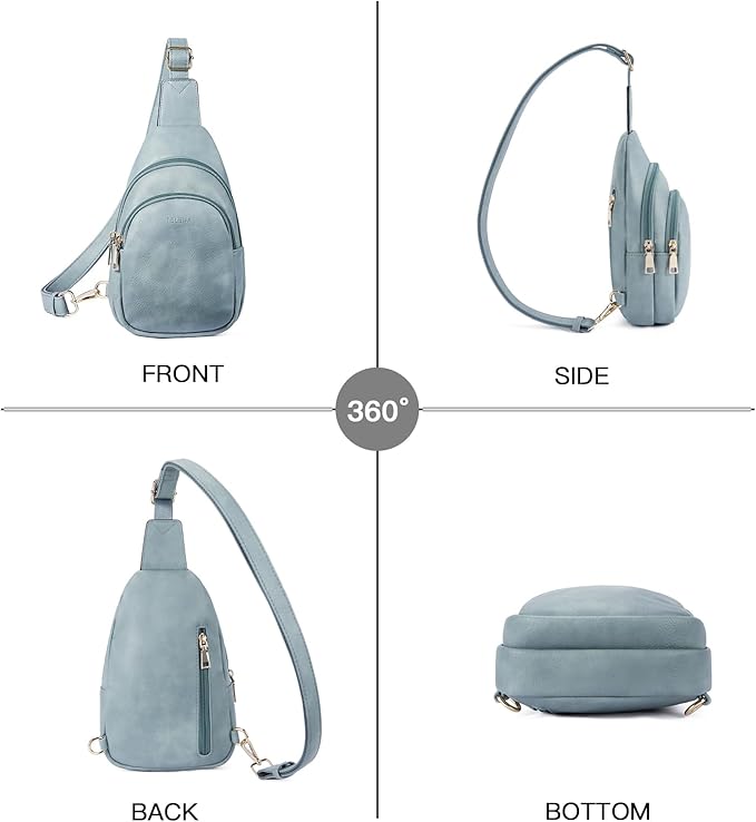 Telena Small Sling Bag for Women Leather Crossbody Fanny Packs Chest Bag for - Image 7