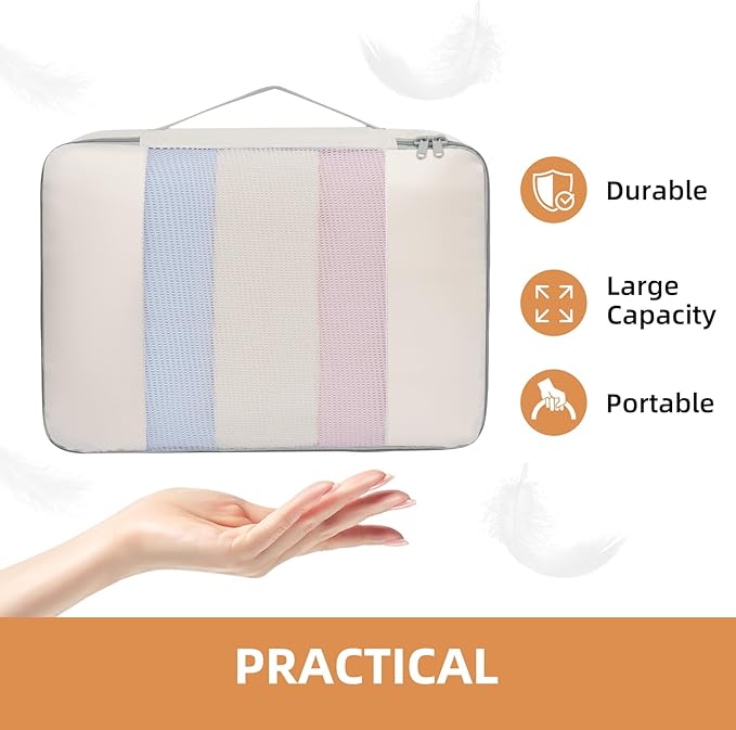 BAGAIL 6 Set/8 Set/10 Set Packing Cubes Various Sizes Packing Organizer - Image 7