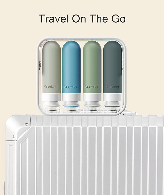Quatish Travel Bottles for Toiletries, Original Patented Leak Proof Travel Size - Image 7