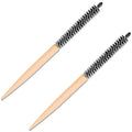 Small Round Styling Brush - Mini Roller Quiff Comb for Hairdressing - Lightweight Salon Brush for Thin, Short Hair, Bangs, Beard, Curling & Lifting