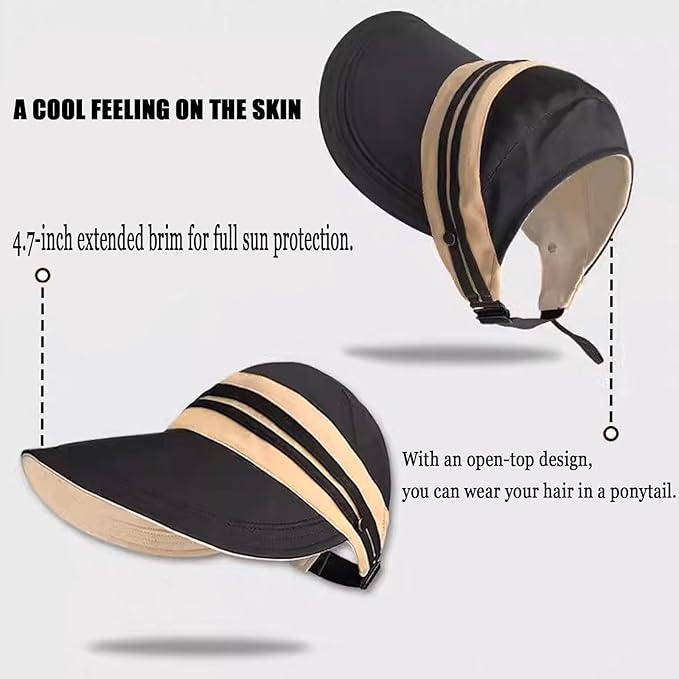 Sun Hats for Womens Wide Brim UV Protection Fishing Hats Packable Reversible - Image 4