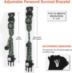 20 in 1 Survival Paracord Bracelet Adjustable Gear Kit - Image 4