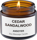 Mini Massage Candle for Body Oil - Portable Warm Oil Candle for Dry Skin Relief & Relaxation, Scented Candles for Women Self Care, Stocking Stuffer Gift - 1.77OZ
