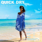 Microfiber Lightweight Beach Towel Sand Free Quick Dry Absorbent Thin Compact - Image 5