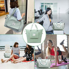 Large Capacity Foldable Travel Bag Expandable Portable Carry on Bag Dry&Wet - Image 6
