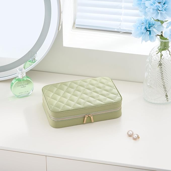Lolalet Travel Jewelry Case for Women, Travel Jewelry Organizer Box - Image 6