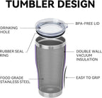 DOMICARE 20oz Tumbler with Lid Stainless Steel Tumblers Bulk, Double Wall - Image 4