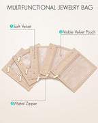 Vlando Jewelry Box for Girls Women, Display Portability Jewelry Storage for Gem - Image 3
