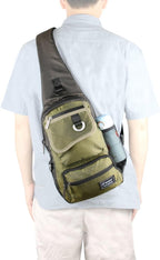 Sling Bag Chest Shoulder Backpack Crossbody Multipurpose Daypack - Image 3
