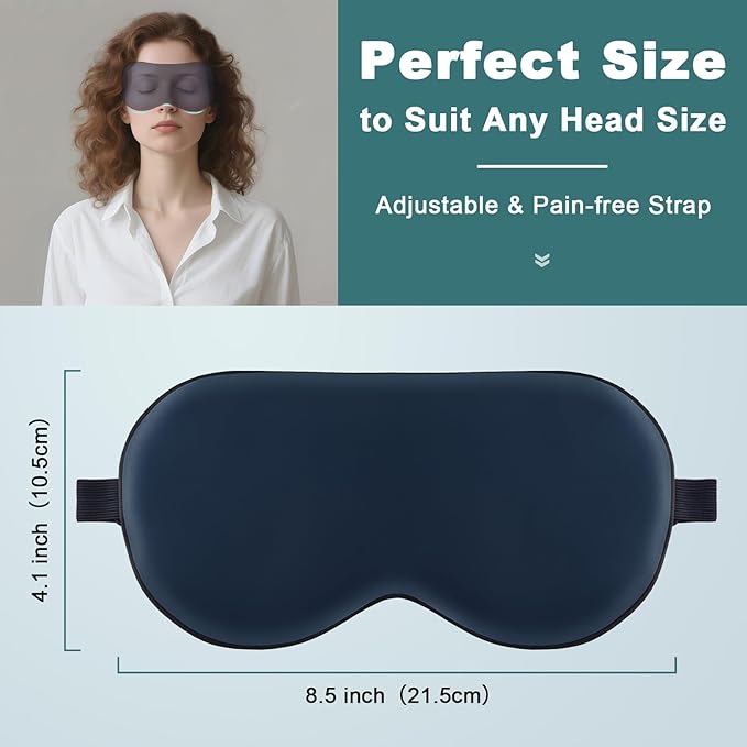 Sleep Mask, Real Natural Pure Silk Eye Masks - Image 2