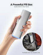 Vaydeer Metal Travel Pill Organizer, 7 Day Weekly Pill Box, Large Capacity - Image 6