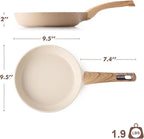 SENSARTE Ceramic Nonstick Frying Pan Skillet 9.5Inch Non Stick Omelette Pans - Image 7