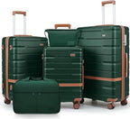 Luggage Sets 3 Piece with TSA Lock Hardside PC+ABS Carry On Suitcase with by Unknown