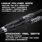 RIFT Venture Telescopic Fishing Rods, Rubber Grips, Fuji Guides, Carbon Fiber - Image 2