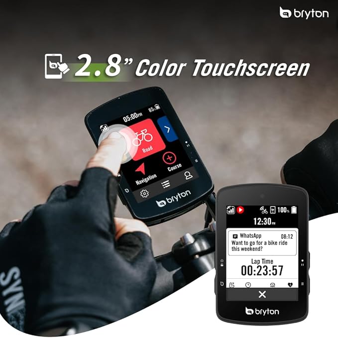 Bryton Rider S510 Sensor Bundle 2.8 Inch Color LCD Touchscreen GPS Bike/Cycling - Image 3