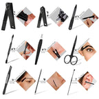 Manicure Set 9 in 1 Stainless Steel, Nail Clippers Scissors Pedicure Tools Kit - Image 5