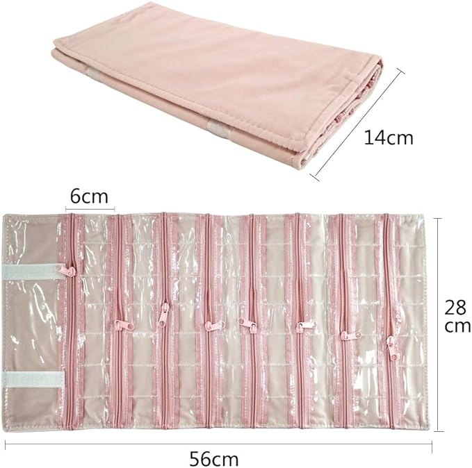Travel Jewelry Roll Bag Portable Organizer Pouch - Image 2