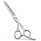 ULG Hair Thinning Scissors 6.7” Shark Series 100% Japanese Stainless Steel, Offset Handle, 30 Deer-Tooth Thinner 35% Hair Removal, Professional Barber Layering Shears for Salon & Home Hair Styling