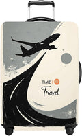 Suitcase Cover with Time to Travel Design, Luggage Protector, Fit by THISFIND