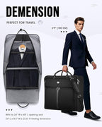 MATEIN Mens Garment Bags for travel, Large Travel Suit Bag Up to 7 Suits - Image 5