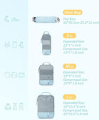 BAGSMART 6 Set Compression Packing Cubes - Image 2