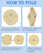 BROTOU Foldable Bucket Hats for Women/Men, UPF 50+ Wide Brim Sun Hat, - Image 7