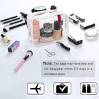 APREUTY Clear Makeup Bags, TSA Approved 6Pcs Cosmetic Makeup Bags Set Clear PVC - Image 5