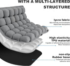 Grey Travel Seat Cushion – Portable Inflatable 3D Air Cell Seat Cushion - Image 7
