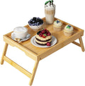 Bed Tray Table with Folding Legs, Bamboo Breakfast in Bed by Unknown
