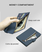 RFID Slim Passport Holder for Man & Women, Compact Leather Passport Wallet - Image 3