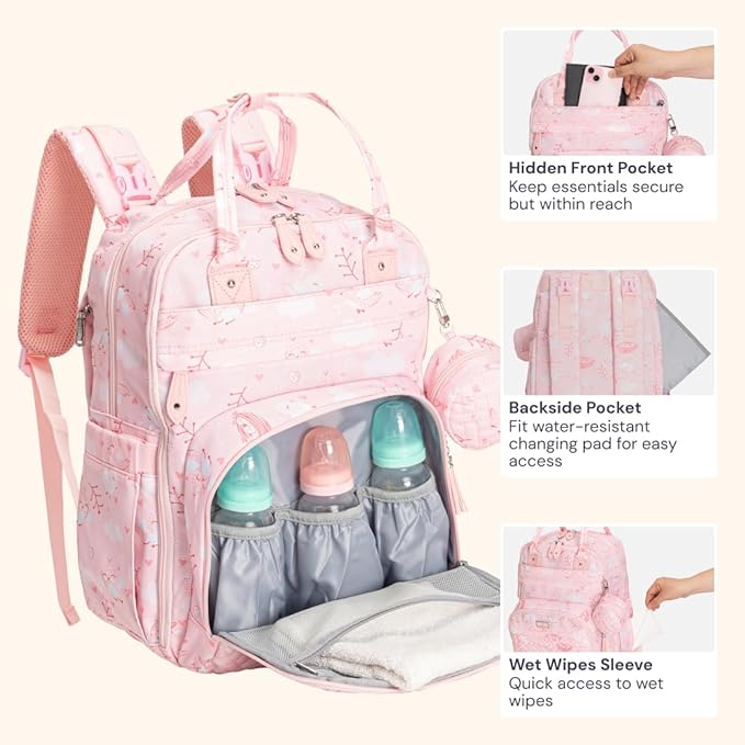BabbleRoo Diaper Bag Backpack - Image 5