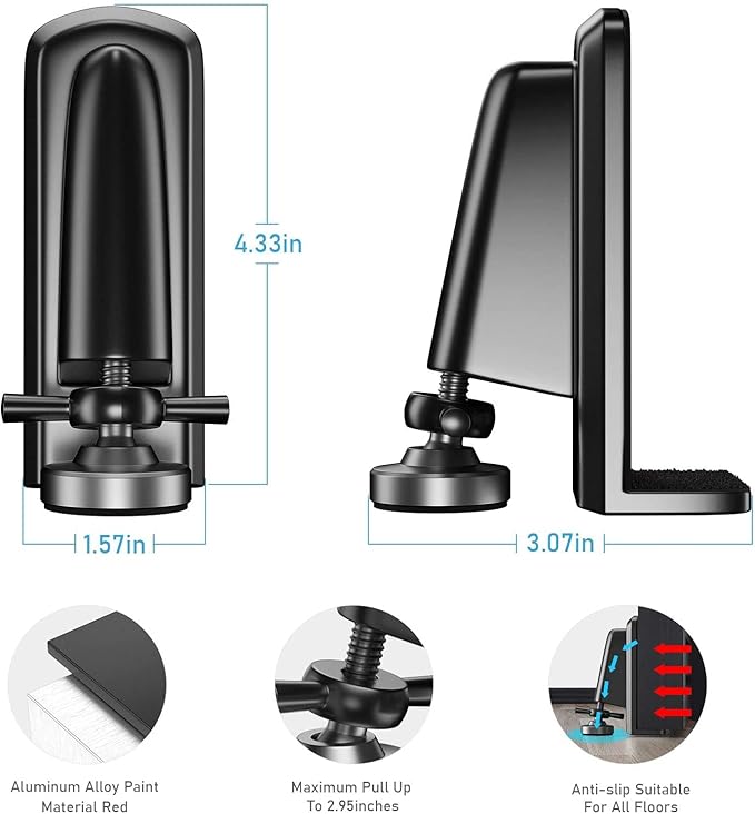 Door Jammer Door Stopper, Portable Door Security Lock - Image 4