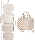 Narwey Hanging Toiletry Bag for Women Travel Makeup Bag Organizer Toiletries - Image 8