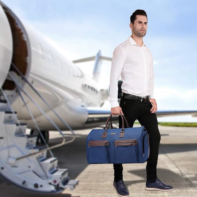 Convertible Garment Bag with Toiletry Bag, Modoker Carry on Garment Duffel Bag - Image 6
