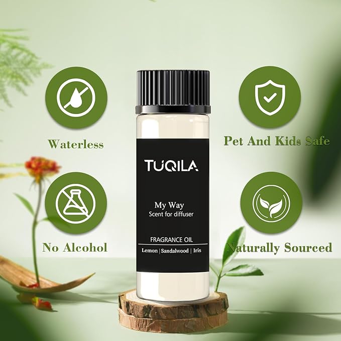 Hotel Luxury Waterless Diffuser Oil My Way 20ML Sampler, Essential Scent Oil Usage Cold Air Waterless Diffuser, Scents Oils Home Fragrance Refill