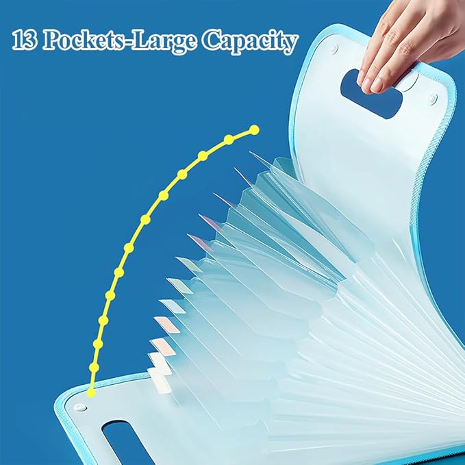 M&G Expanding File Folder 13 Pockets Accordion File Organizer - Image 3