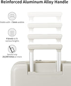 aji Expandable Top Open Carry On Luggage 22x14x9 Airline Approved, 20 Inch Hard - Image 7