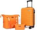 Luggage Set 3 Piece Luggage Set ABS hardshell Spinner Wheels Luggage Carry on by Aklsvion