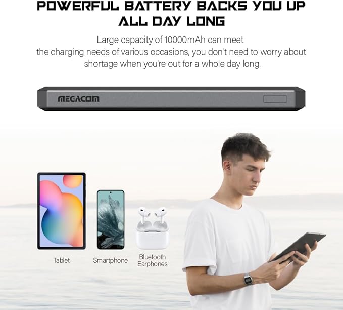 megacom Power Bank 10000mAh/37Wh - Image 6