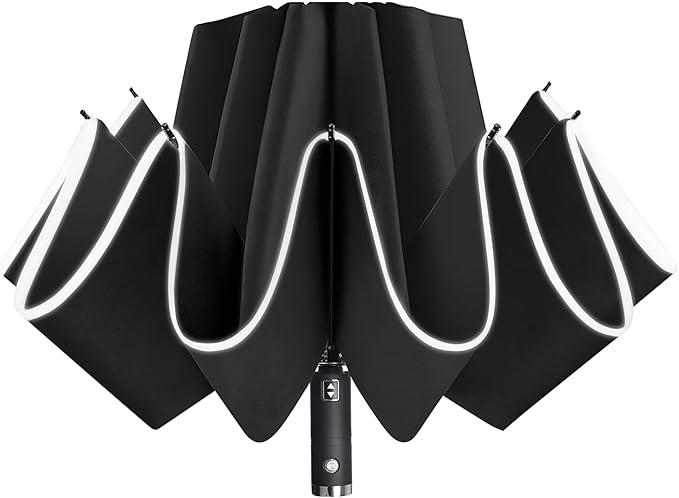 Lejorain Folding Reverse LED Umbrella by Lejorain