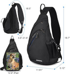 mixi Sling Bag Men Backpack Unisex One Shoulder Bag Hiking Travel Backpack - Image 2