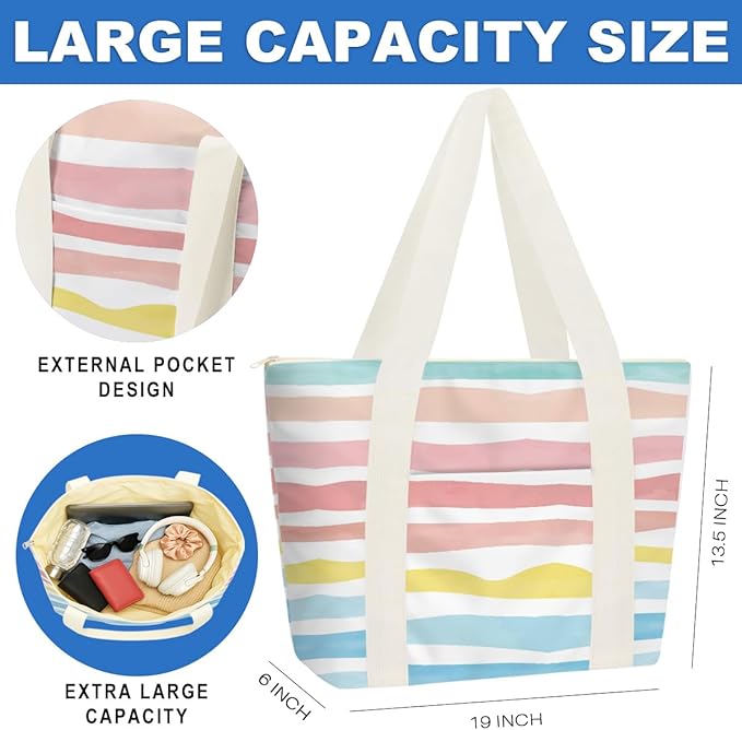 Beach Bags Wet Bag for Swimsuit Tote Bag for Friends Travel Gifts, Aloha Bags - Image 2