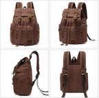 AUGUR High Capacity Canvas Vintage Backpack - Image 4
