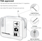 Lermende 2pcs Clear Toiletry Bag TSA Approved Travel Bag, Carry On - Image 3