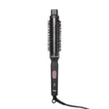 L'ANGE HAIR GlamWave Infrared Thermal Ionic Brush | 38mm Heated Round Thermal Brush for Volume and Curls | Reduces Frizz | Adds Shine | Smooth Styling Tool for All Hair Types (Black)