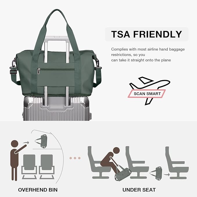 Travel Duffel Bag, Sports Tote Gym Bag, Shoulder Weekender Overnight Bag - Image 3