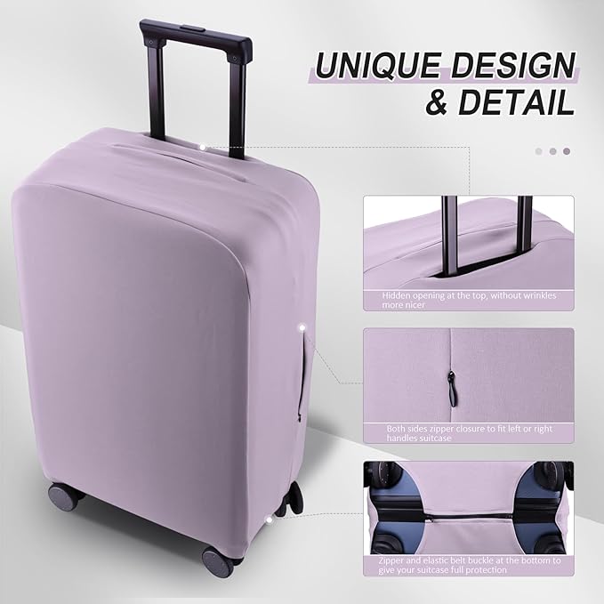 Travel Luggage Cover Protector Scratch-Resistant Fit 19-31 Inch Suitcase - Image 3