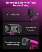Hair Dryer, CONFU Hair Dryers for Women, 21000PRM Professional Hairdryer, Portable Lightweight Fast Drying Negative Ionic Blow Dryer, Hair Dryers with Diffuser for Home Travel