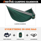 Camping Hammock, Super Lightweight Portable Parachute Hammock - Image 4