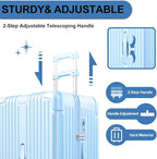 Krute Luggage with Spinner Double Wheels Suitcases with USB Port and Cup Holder - Image 7